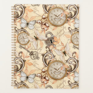 Vintage Victorian Shabby Chic Country Pattern Planner