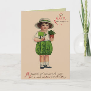 Vintage Victorian St. Patrick's Day Card