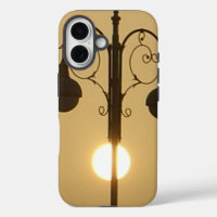 Vintage Victorian Sunset street light.png