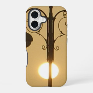 Vintage Victorian Sunset street light.png iPhone 16 Case