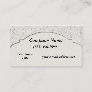 Vintage Victorian Texture Cutout Business Card