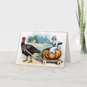 Vintage Victorian Thanksgiving Card