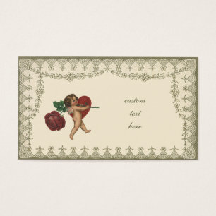 Vintage Victorian Valentine's Day Cherub and Rose