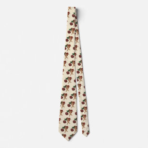 Vintage Victorian Valentine's Day Cherub and Rose Tie