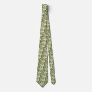 Vintage Victorian Valentines Day Cupids Heart Tree Tie