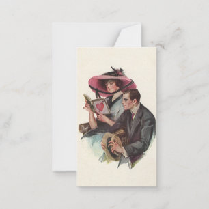 Vintage Victorian Valentine's Day Love and Romance Note Card