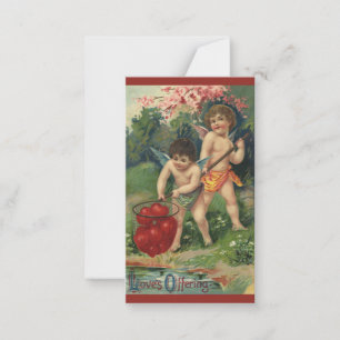 Vintage Victorian Valentine's Day, Love's Offering Note Card