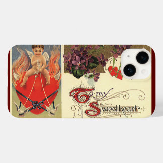 Vintage Victorian Valentine's Day To My Sweetheart Case-Mate iPhone 14 Case