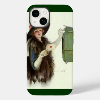 Vintage Victorian Valentines Day Woman Love Letter Case-Mate iPhone 14 Case