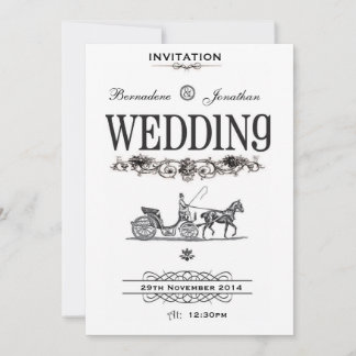 Vintage Victorian Wedding Invitation