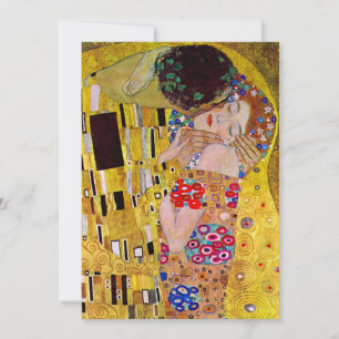 Vintage Victorian Wedding, The Kiss by Klimt Invitation