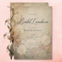 Vintage Victorian White Roses Bridal Luncheon