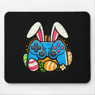 Vintage Video Game Controlle Easter Bunny Gamer Bo Mouse Pad