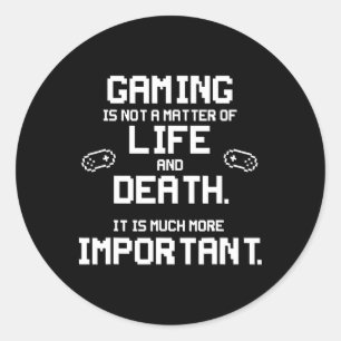 Vintage Video Games Funny Pc Console Gamer Geek  Classic Round Sticker