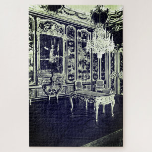 Vintage Vienna Schonbrunn palace Vieux Laque Room Jigsaw Puzzle