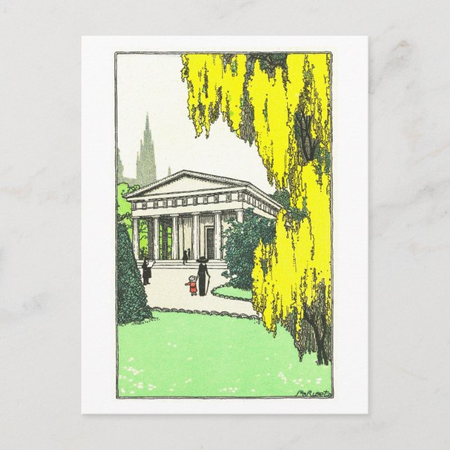 Vintage Vienna Theseus Temple Postcard (Front)