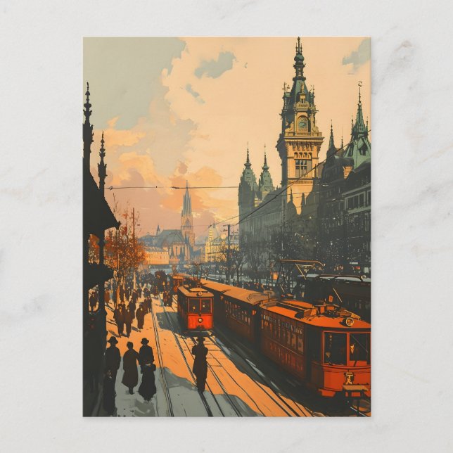 Vintage Vienna Winter Postcard (Front)