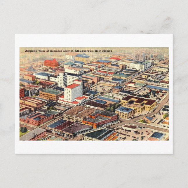 Vintage View of Albuquerque, New Mexico, Postcard (Front)