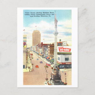 Vintage View of Allentown, Pennsylvania, Postcard