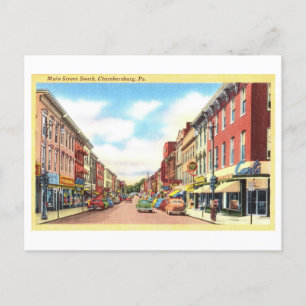 Vintage View of Chambersburg, Pennsylvania, Postcard