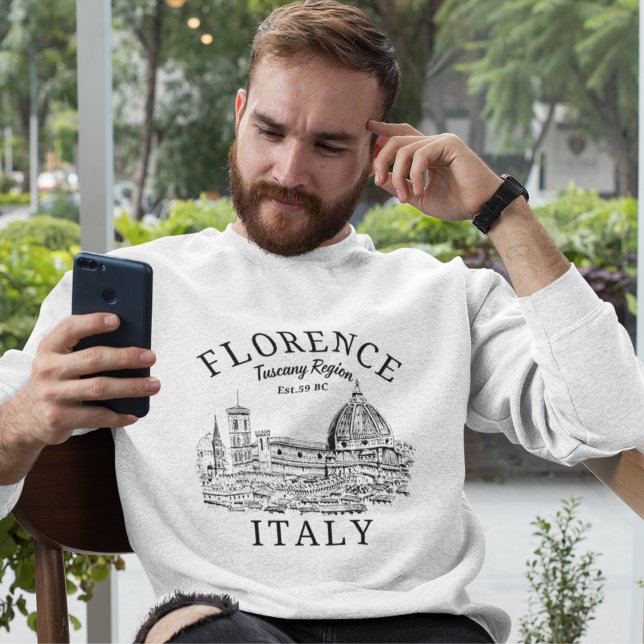 Vintage View of Florence, Tuscany Sweatshirt (Creator Uploaded)