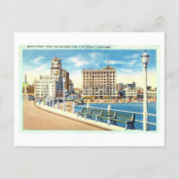 Vintage View of Long Beach, California,