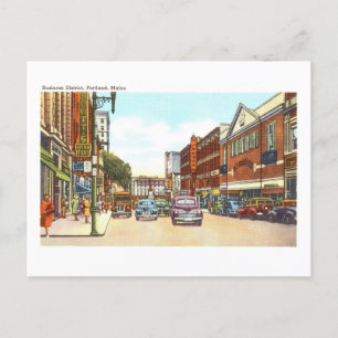 Vintage View of Portland, Maine, Postcard