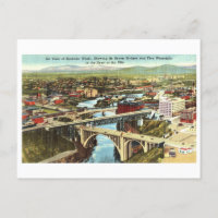 Vintage View of Spokane, Washington,