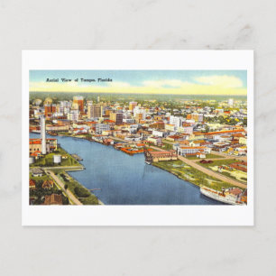 Vintage View of Tampa, Florida, Postcard
