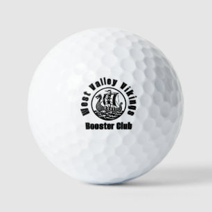 Vintage Viking Mascot PTO Booster Club Spirit Gear Golf Balls
