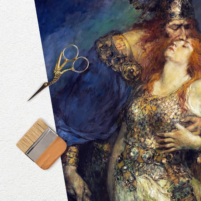 Vintage Viking Woman Decoupage Tissue Paper (Creator Uploaded)