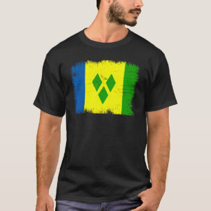 Vintage Vincent and the Grenadines Flag Saint Vinc T-Shirt