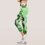 Vintage Vincent Van Gogh Roses (1890) Capri Leggings<br><div class="desc">Pretty , Vintage , Beautiful painting Vase with Pink Roses (1890) by Vincent Van Gogh Sticker. This is an old masterpiece from the dutch master painter Vincent Van Gogh. This fine art old oil painting of has beautiful, vibrant, saturated color. This old painting depicts a vase of roses. This is...</div>