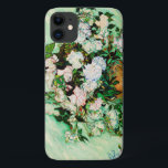 Vintage Vincent Van Gogh Roses (1890) Case-Mate iPhone Case<br><div class="desc">Pretty , Vintage , Beautiful painting Vase with Pink Roses (1890) by Vincent Van Gogh Sticker. This is an old masterpiece from the dutch master painter Vincent Van Gogh. This fine art old oil painting of has beautiful, vibrant, saturated colour. This old painting depicts a vase of roses. This is...</div>