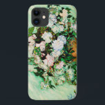 Vintage Vincent Van Gogh Roses (1890) Case-Mate iPhone Case<br><div class="desc">Pretty , Vintage , Beautiful painting Vase with Pink Roses (1890) by Vincent Van Gogh Sticker. This is an old masterpiece from the dutch master painter Vincent Van Gogh. This fine art old oil painting of has beautiful, vibrant, saturated colour. This old painting depicts a vase of roses. This is...</div>
