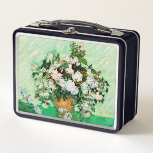 Vintage Vincent Van Gogh Roses (1890) Metal Lunch Box