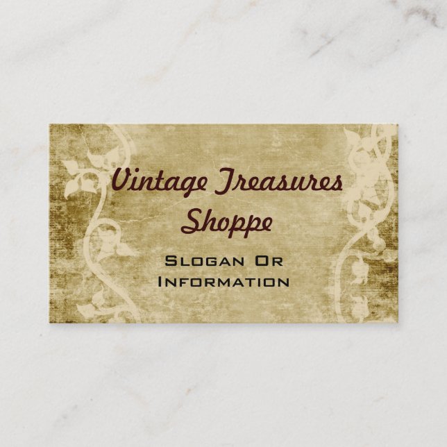 Vintage Vines Business Cards (Front)