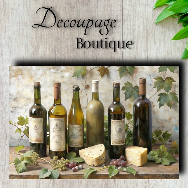 Vintage Vineyard Decoupage Tissue Paper (Vintage Vineyard Decoupage Tissue Paper)