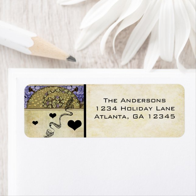 Vintage Vineyard Peacock Lablels (Insitu)