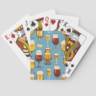 "Vintage Vineyards: Wine Glasses Painting Playing Cards