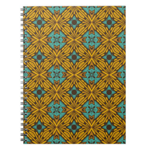 Vintage vintage seamless flower pattern notebook
