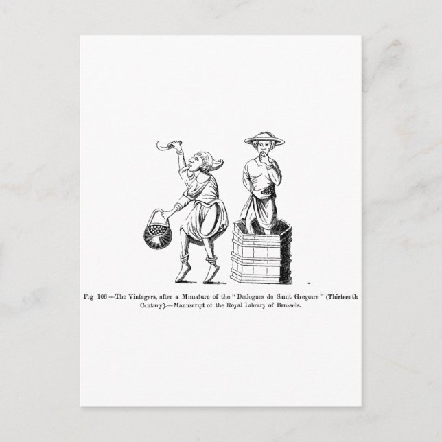 Vintage Vintagers (winemakers/harvesters) Postcard (Front)