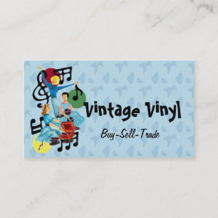 Vintage Vinyl Record Business Card