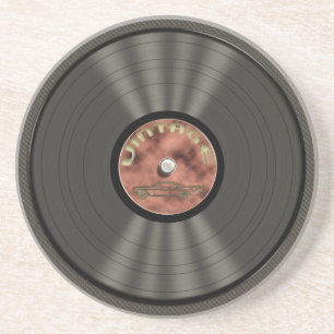 Vintage Vinyl Record Coaster