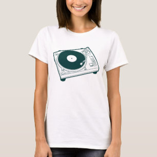 Vintage Vinyl Turntable Record Player T-Shirt