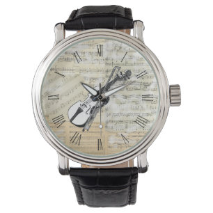 Vintage Violin Music Watch