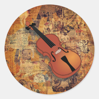 Vintage Violin Stickers