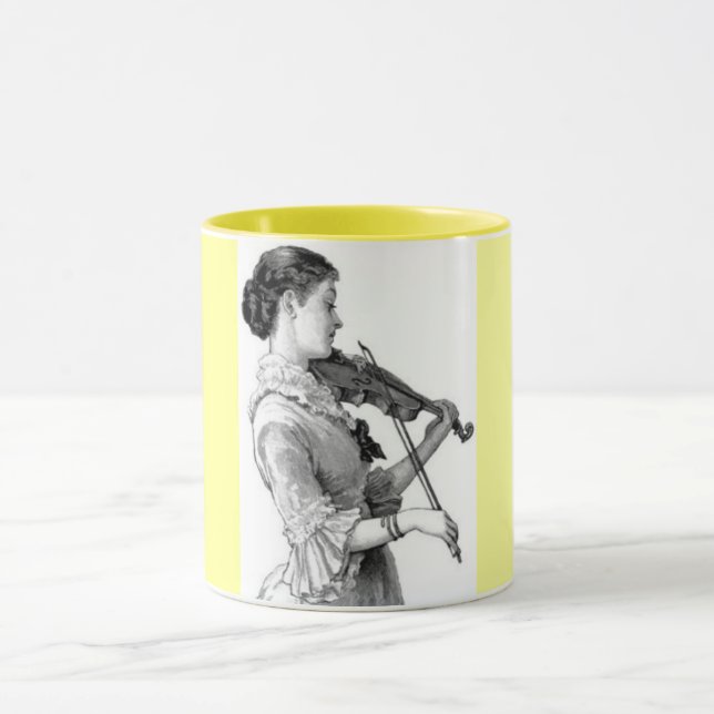 Vintage Violinist Mug (Center)