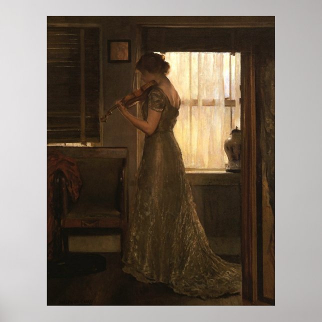 Vintage Violinist Poster (Front)