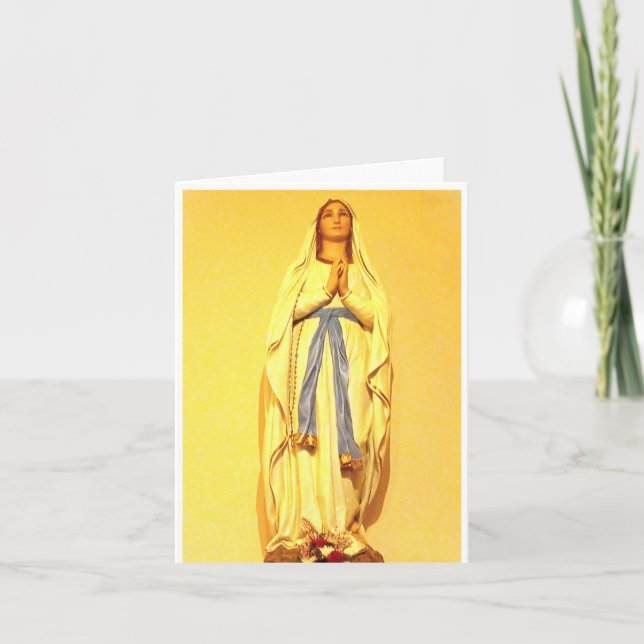 Vintage Virgin Mary blank cards (Front)